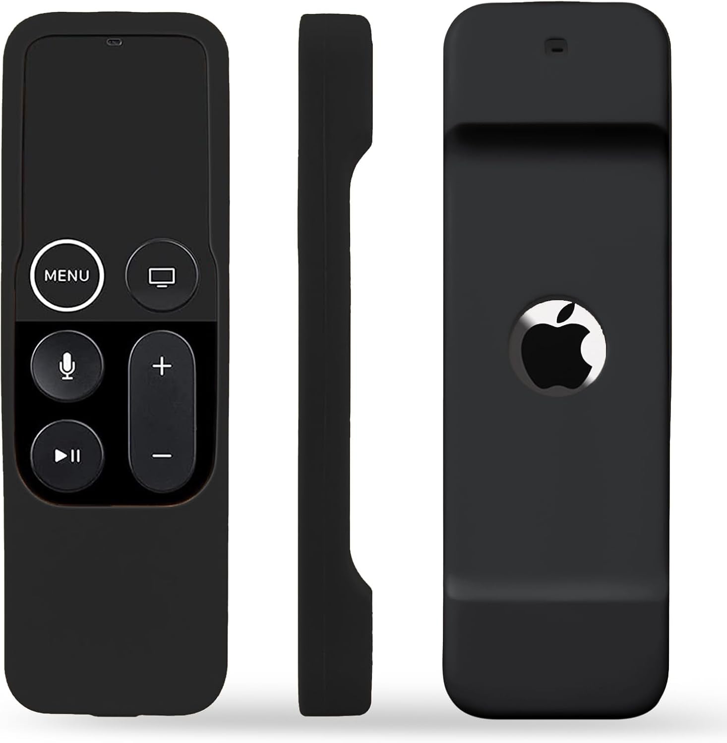 Professional Silicone Case for Apple TV 4K/HD Siri Remote (1st Generation) - Soft, Anti-Slip, Shock-Proof Cover for 5th and 4th Generation Remote Controllers - Black