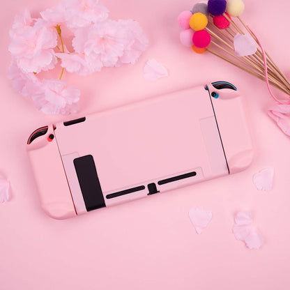 Slim Protective Case for Nintendo Switch and Joy-Con - Shock-Absorbent and Scratch-Resistant (Sakura Pink)