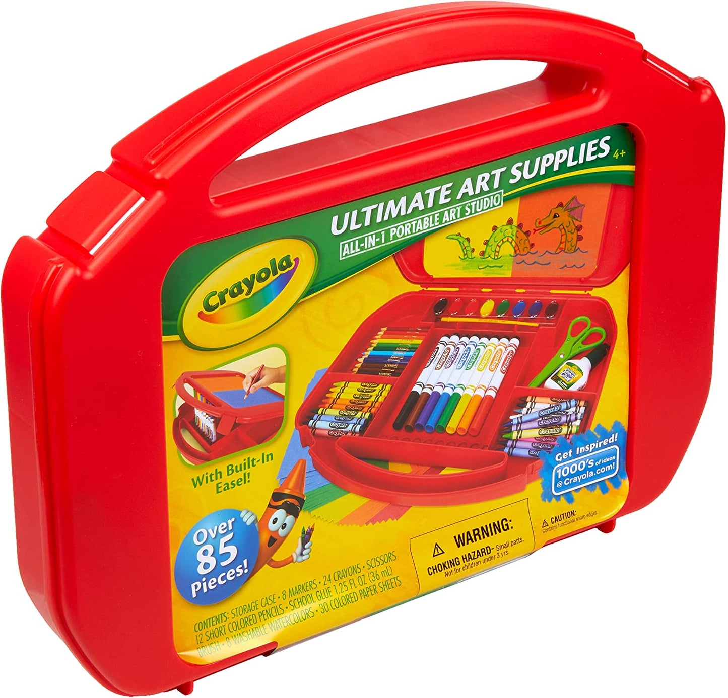 Deluxe Art Set with Easel for Children, 85-Piece Creative Kit, Ideal Gift for Ages 4-7 [Amazon Exclusive]