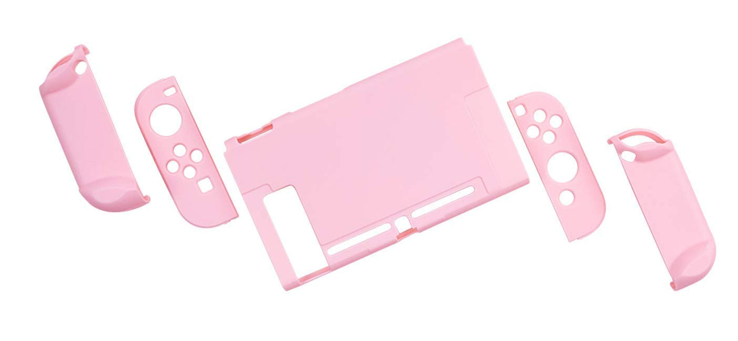 Slim Protective Case for Nintendo Switch and Joy-Con - Shock-Absorbent and Scratch-Resistant (Sakura Pink)