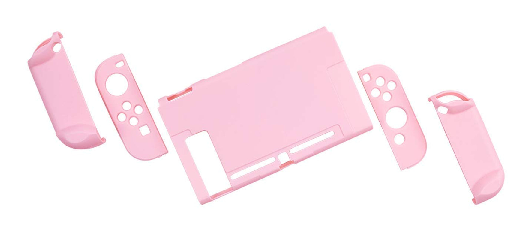 Slim Protective Case for Nintendo Switch and Joy-Con - Shock-Absorbent and Scratch-Resistant (Sakura Pink)