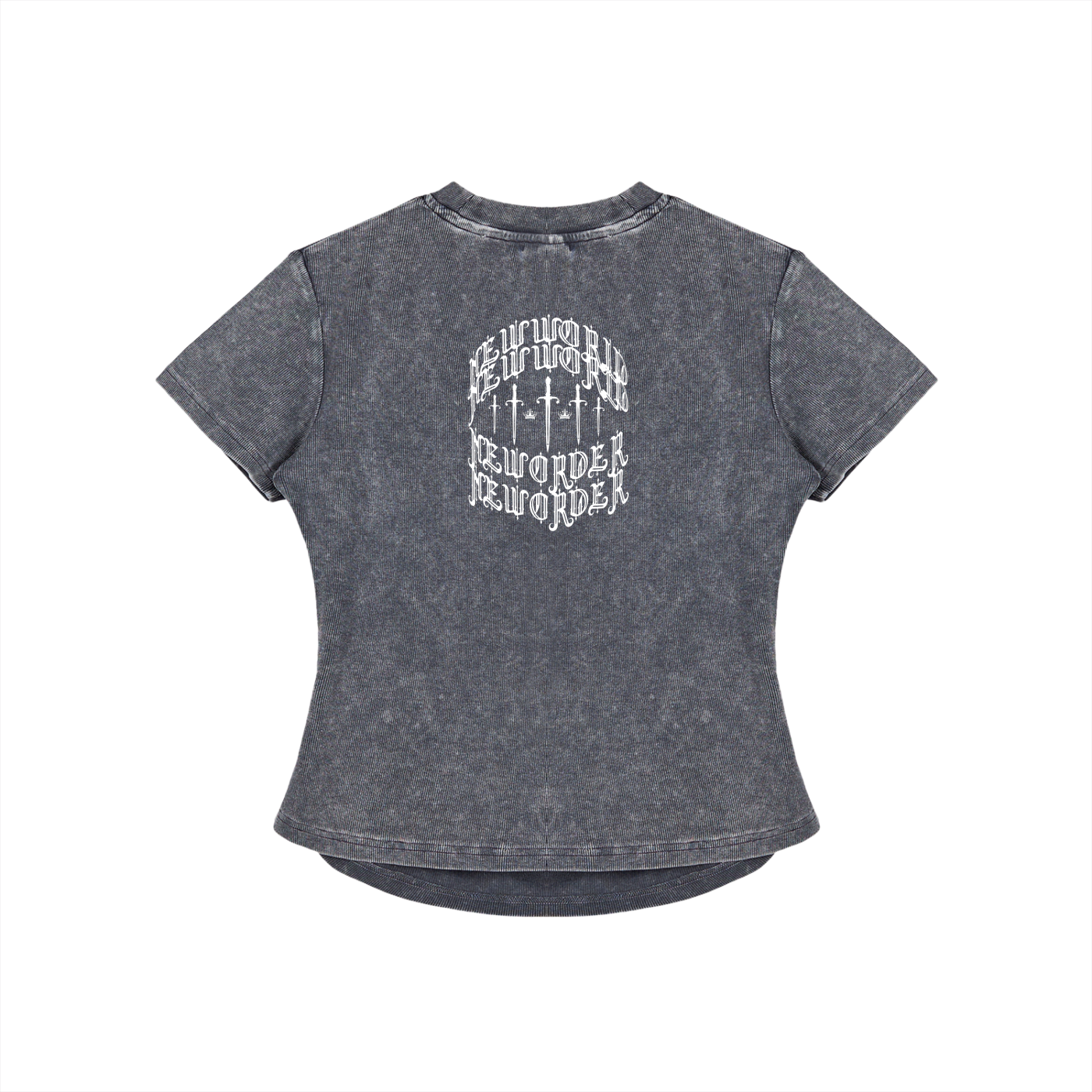 Vintage Washed Bodycon Cotton T-Shirt