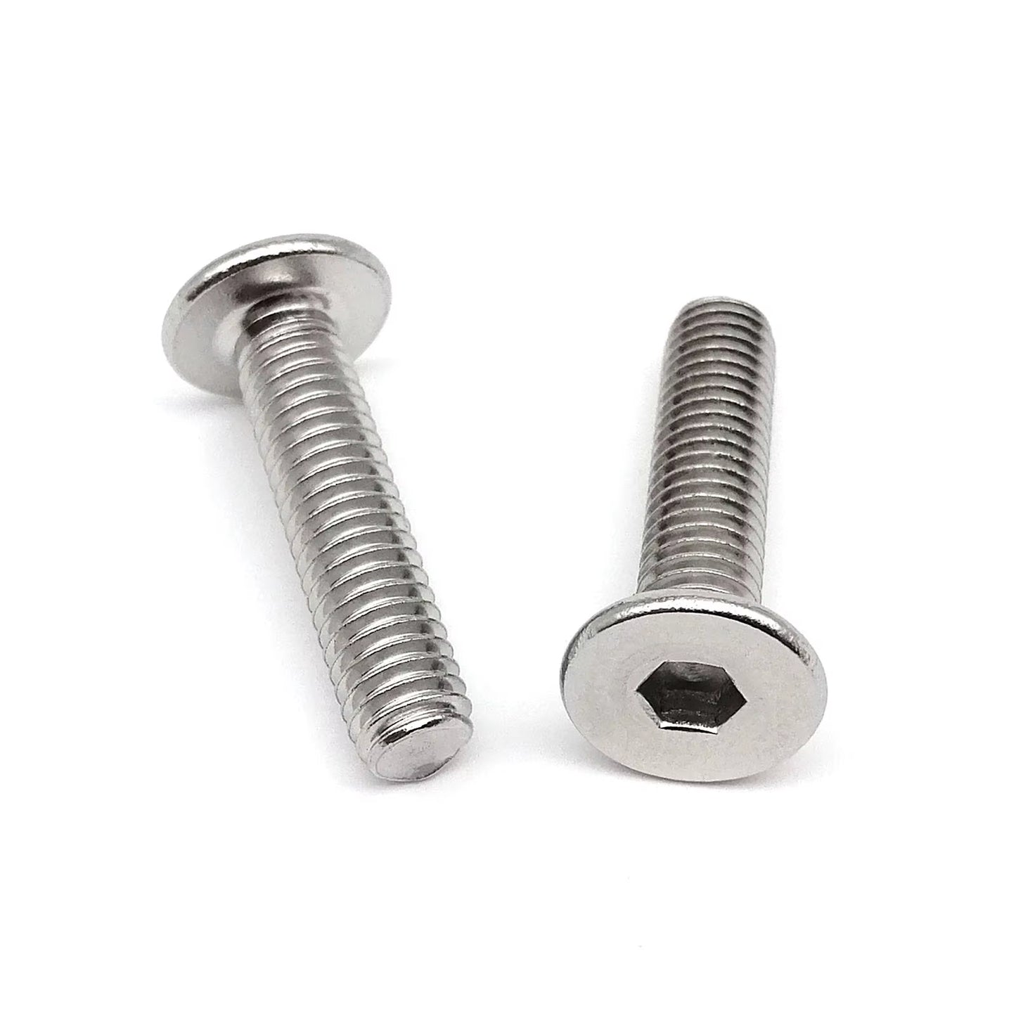 304 A2-70 Stainless Steel Ultra-Thin Hexagon Socket Allen Head Screws Available in Sizes M1.6 to M8