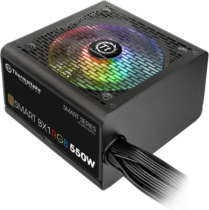 Smart BX1 RGB 550W 80+ Bronze Non-Modular Power Supply - SLI/Crossfire-Compatible, Haswell Ready, ATX12V V2.31 / EPS 12V, 5-Year Warranty