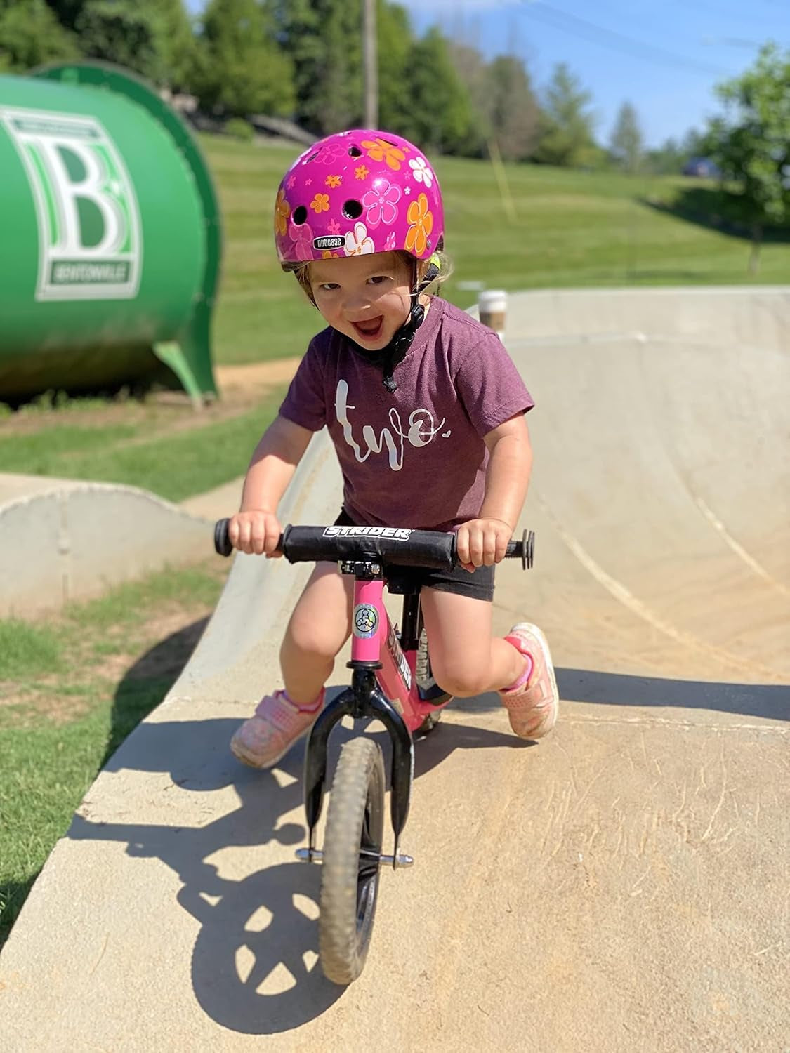 12-Inch No-Pedal Balance Bike for Children Ages 1 to 4 - Features Safety Pad, Padded Seat, Mini Grips, and Flat-Free Tires - Easy Tool-Free Assembly and Adjustments