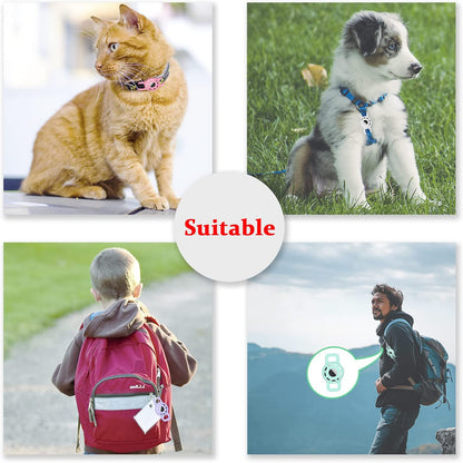 AirTag Cat and Small Dog Collar Holder - 2 Pack Protective Holders for Apple AirTag (Fits Collars up to 1/2 Inch)