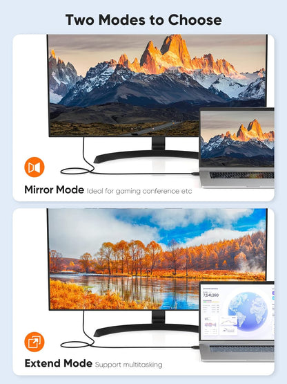 10-Foot Bi-Directional HDMI to DVI Cable - 1080P HD Video Adapter with 24+1 DVI-D Male Connector for PC, Laptop, TV, and Projector