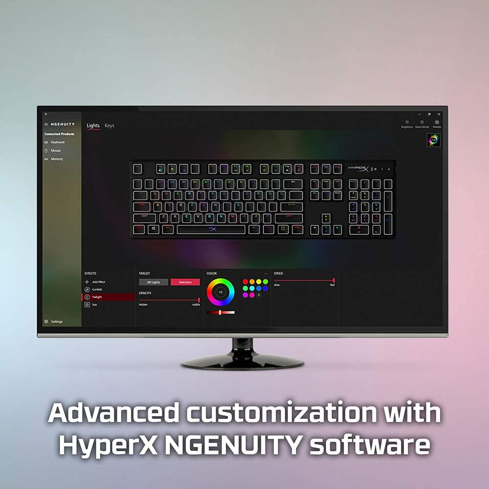Alloy Origins Mechanical Gaming Keyboard with Software-Controlled Lighting, Macro Customization, Compact Design, RGB LED Backlighting, and Linear Red Switch (Black)