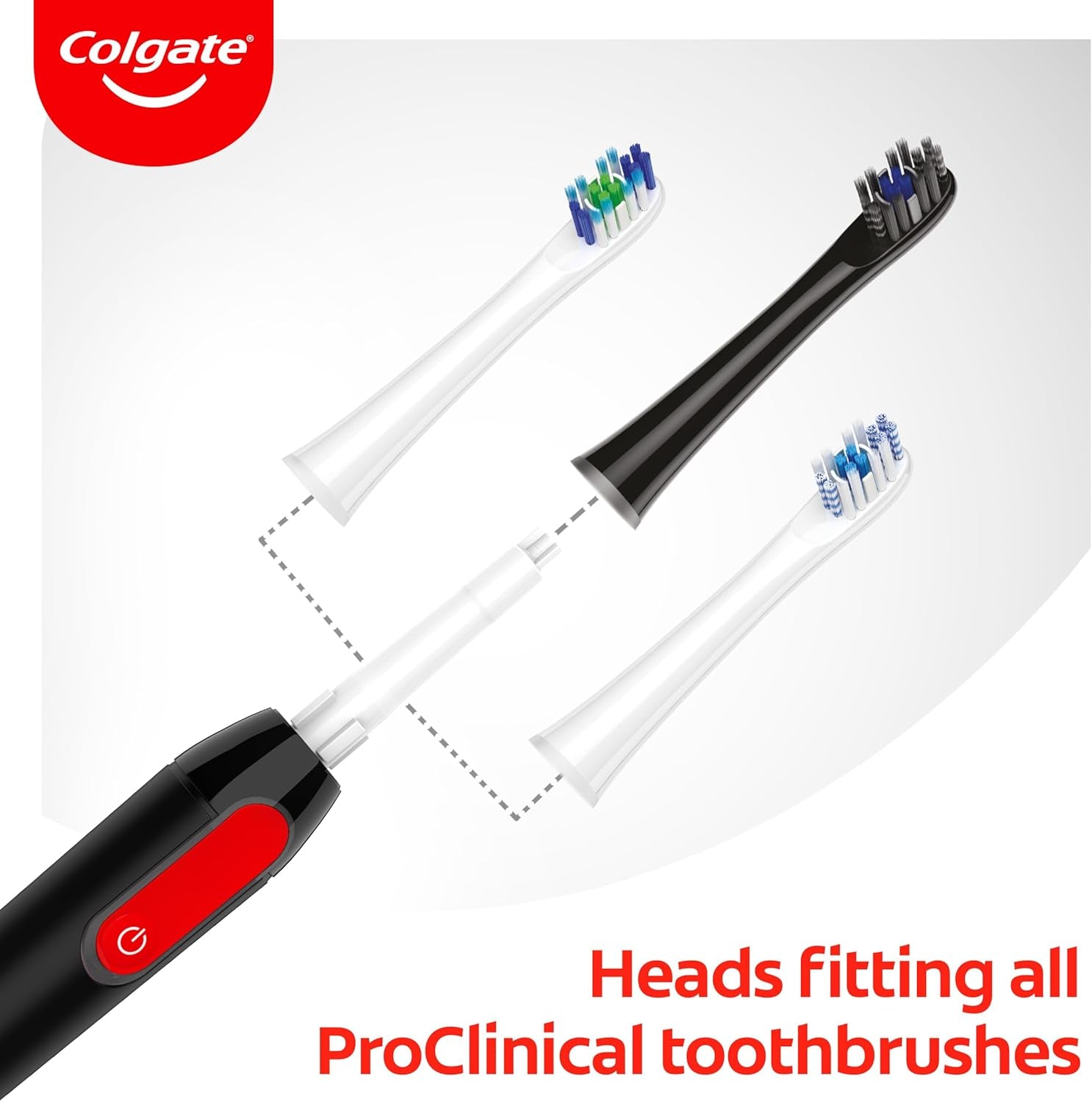 360 Deep Clean Proclinical Toothbrush Head Refills, Soft Bristles for Effective Plaque Removal, Set of 4