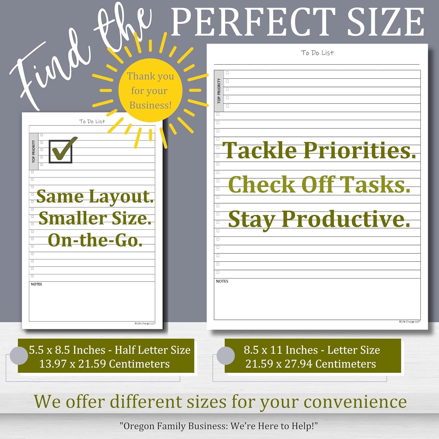 To-Do List Planner Notepad - 60 Pages of Undated Checklist with Priority and Note Sections for Project, Client, and Daily Task Management - 8.5 x 11 A4 Tear Sheets