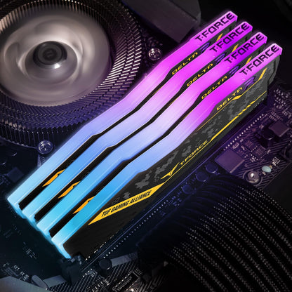 Team Group Delta TUF Gaming RGB 16GB (2x8GB) DDR4 U-DIMM Memory Kit, 3200MHz, PC4-25600, CL16, Non-ECC