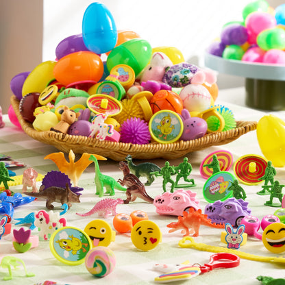 200 Colorful Prefilled Easter Eggs with Exciting Toys Inside - Perfect for Kids' Easter Baskets and Classroom Exchanges!