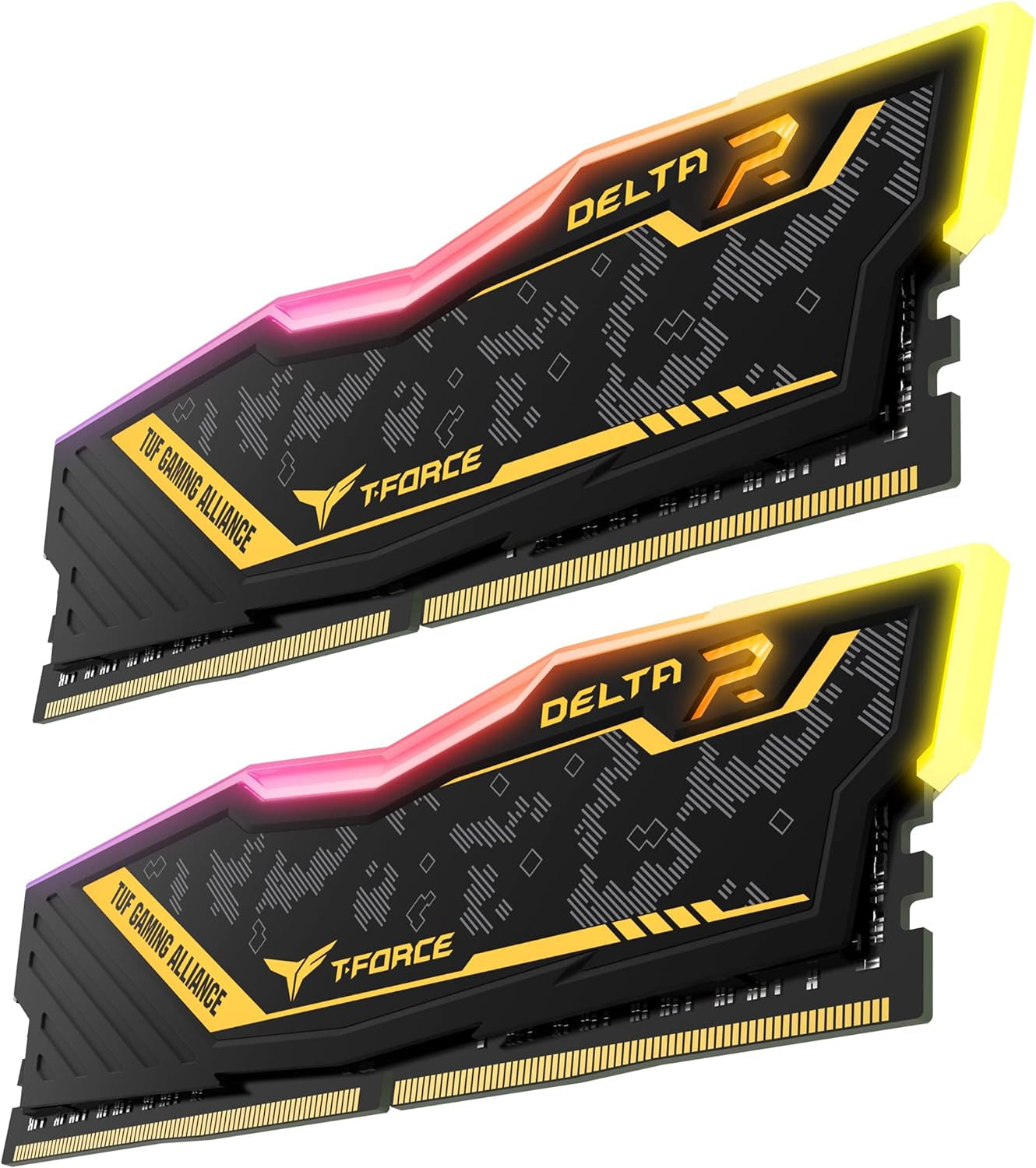 Team Group Delta TUF Gaming RGB 16GB (2x8GB) DDR4 U-DIMM Memory Kit, 3200MHz, PC4-25600, CL16, Non-ECC