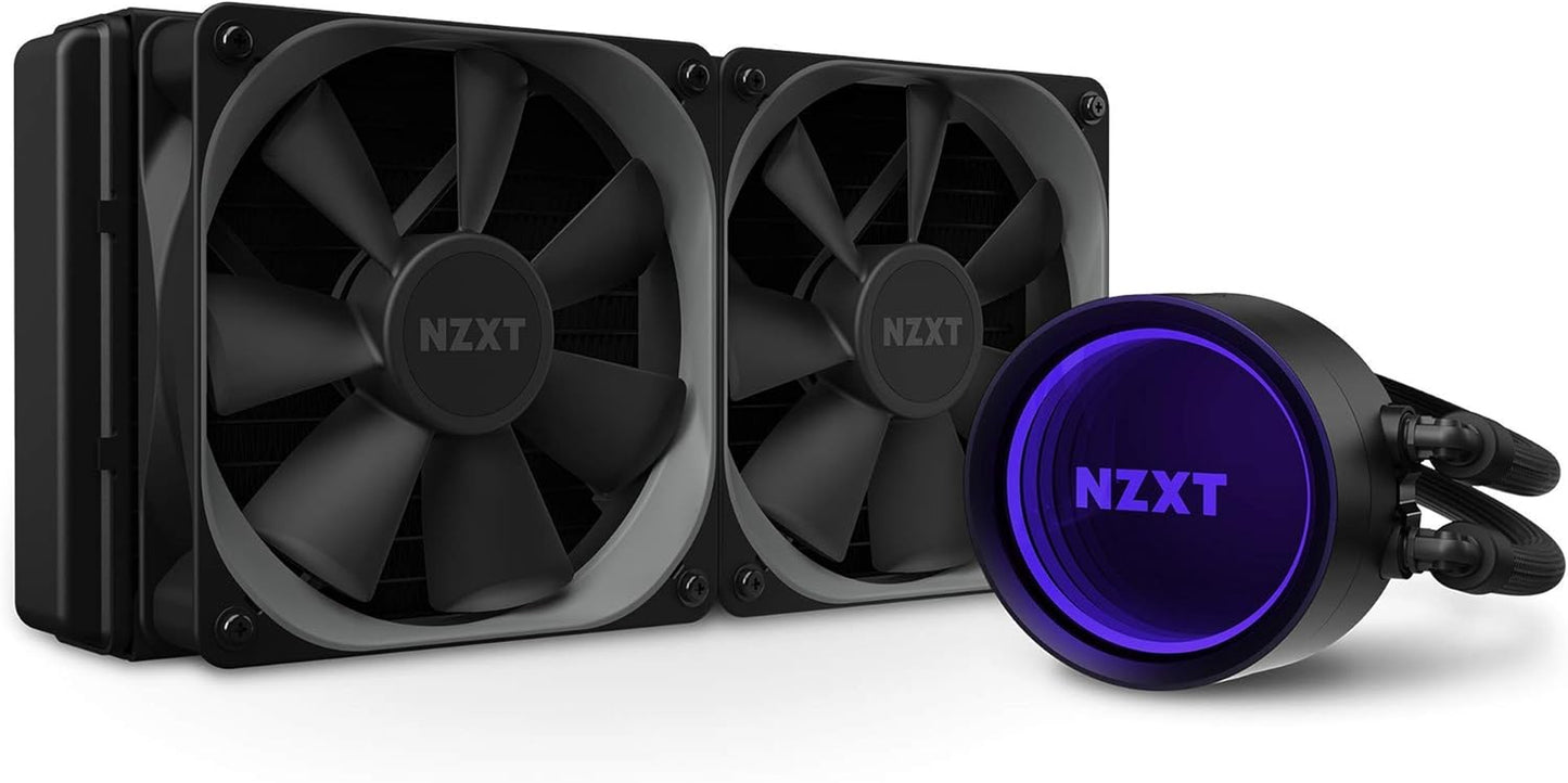 Kraken X53 Black - All-In-One RGB CPU Liquid Cooler - Infinity Mirror Design - Powered by CAM