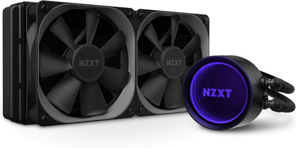 Kraken X53 Black - All-In-One RGB CPU Liquid Cooler - Infinity Mirror Design - Powered by CAM