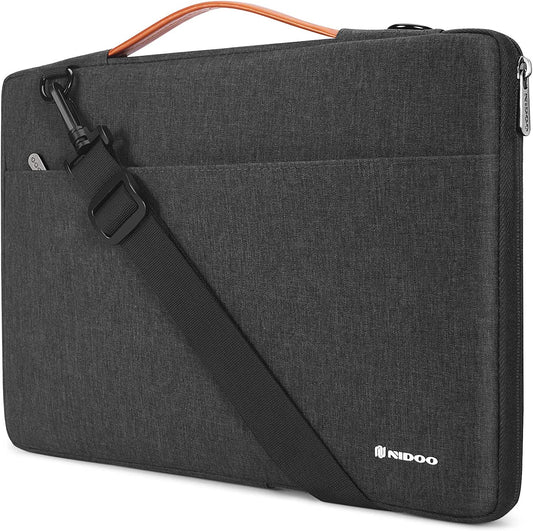 17.3-Inch Water-Resistant Laptop Sleeve and Shoulder Bag for Gaming and Professional Notebooks