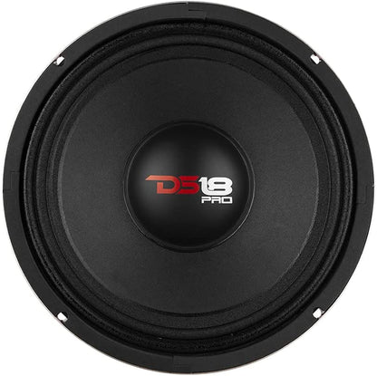 PRO-X10M 10" Midrange Loudspeaker with Red Steel Basket - 600W Max, 300W RMS, 8 Ohms - Premium Audio Door Speaker for Car or Truck Stereo Systems