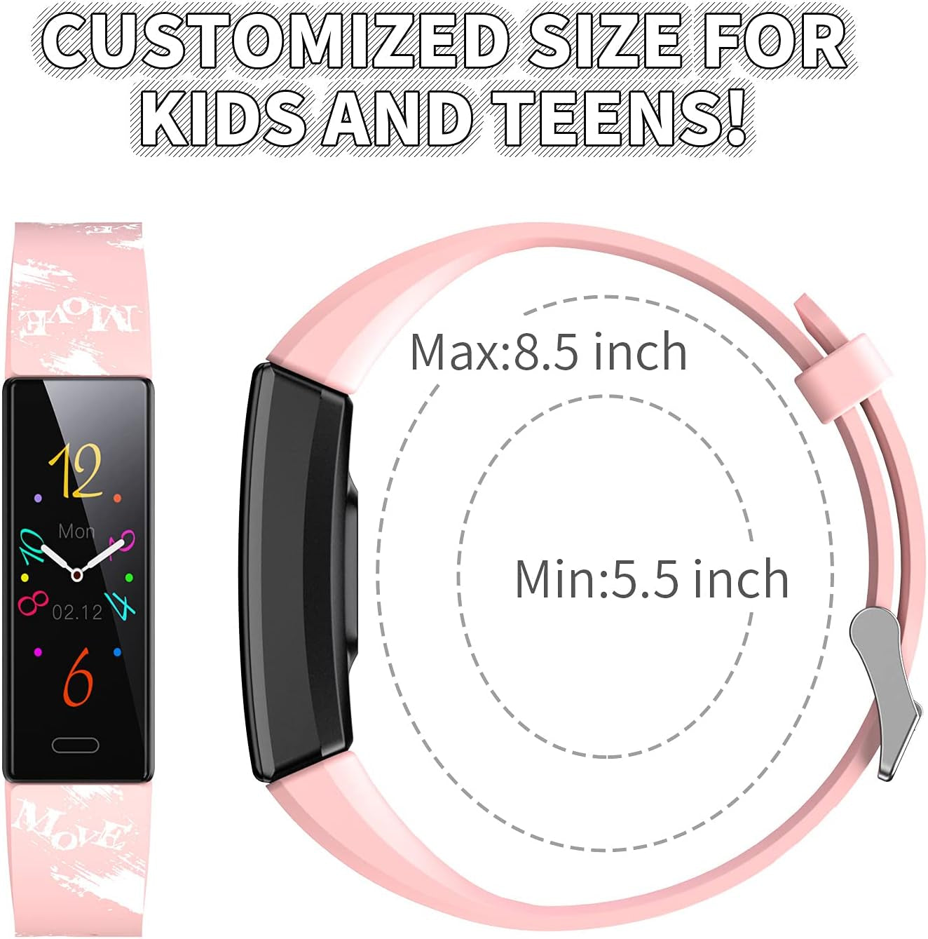 Children's Fitness Tracker Watch - IP68 Waterproof Smartwatch with Pedometer, Stopwatch, and 11 Sports Modes for Ages 6-16