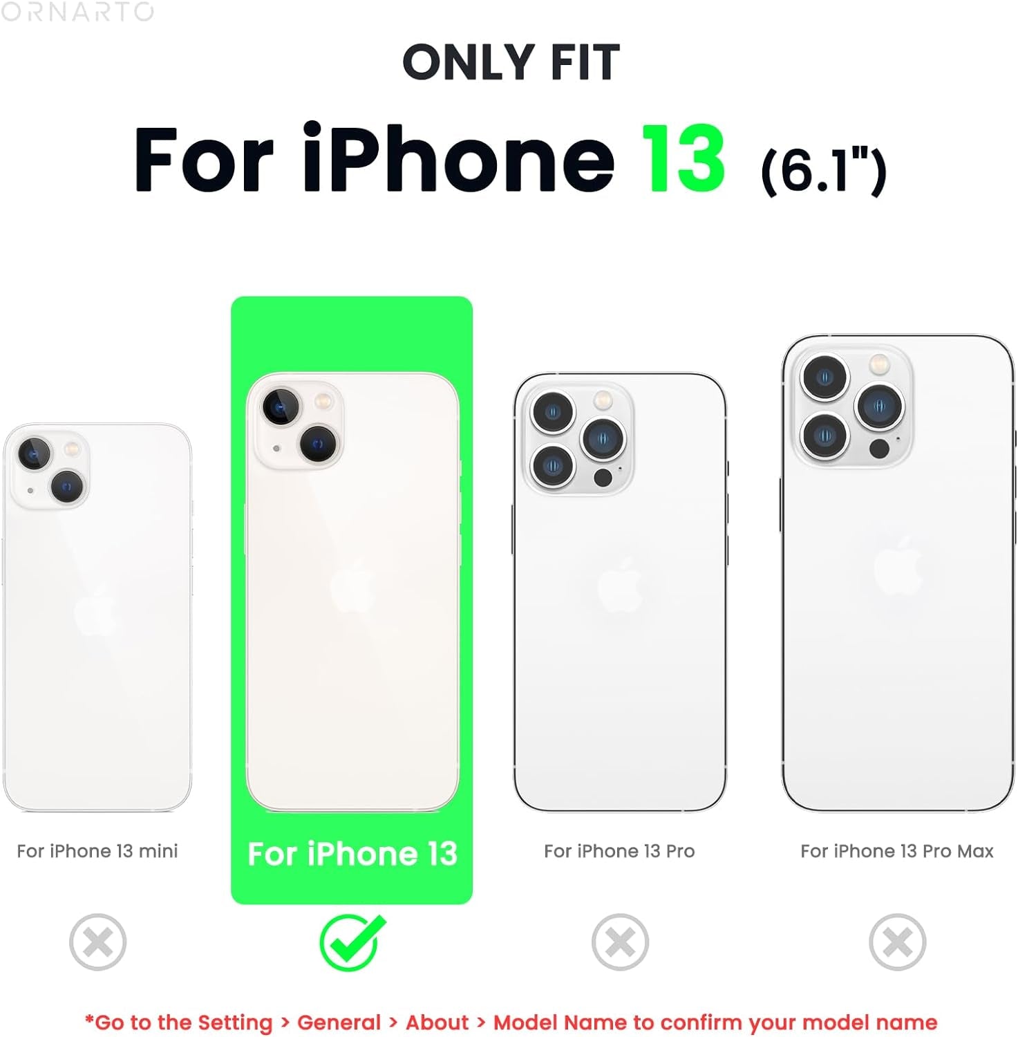 Shockproof Liquid Silicone Case for iPhone 13 - Gel Rubber Anti-Shock Cover with Drop Protection, 6.1 Inches, Black