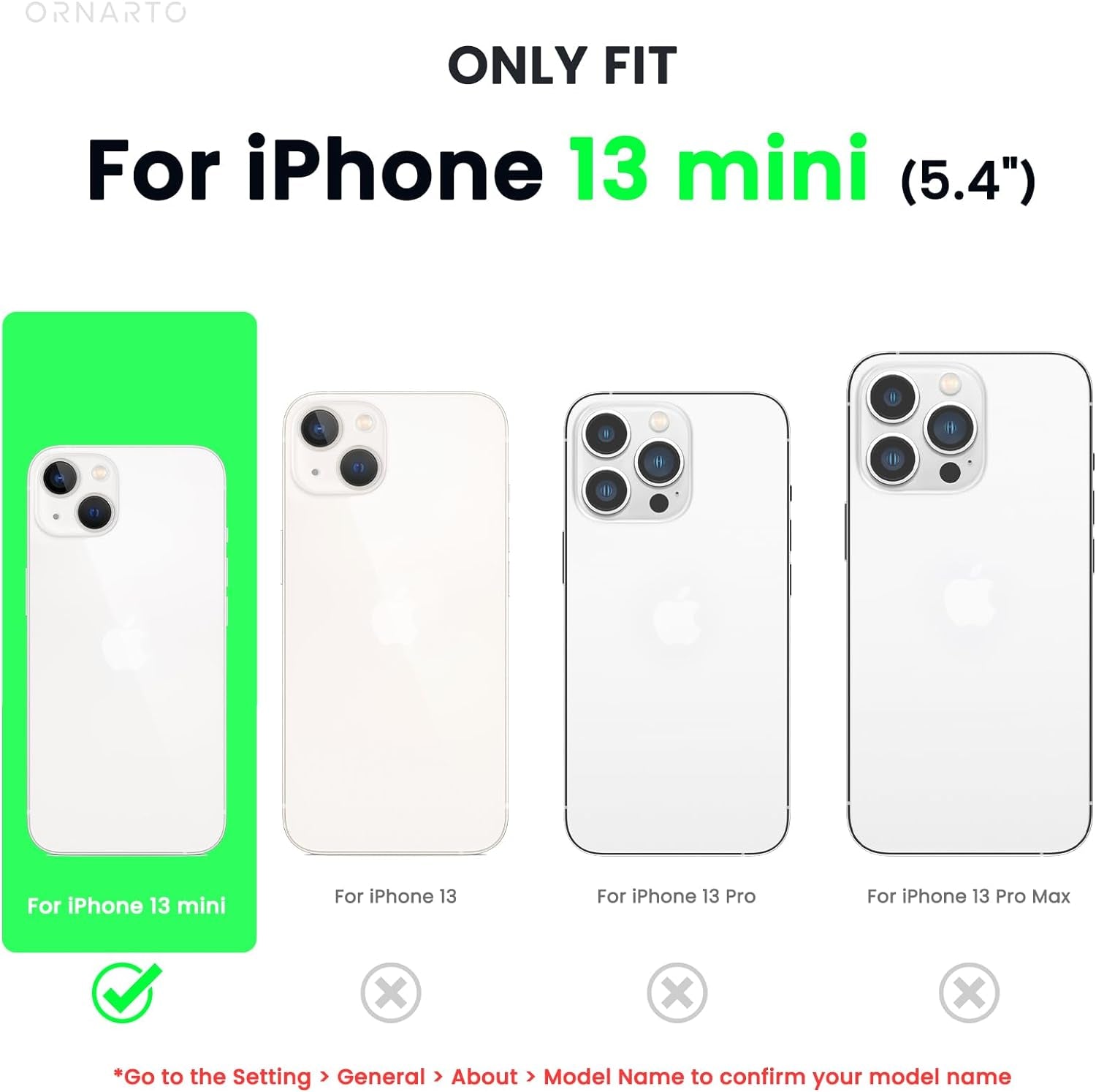 Iphone 13 Mini Case - Slim Liquid Silicone 3-Layer Full Coverage Soft Gel Rubber Phone Cover with Microfiber Lining - 5.4 Inch - Midnight