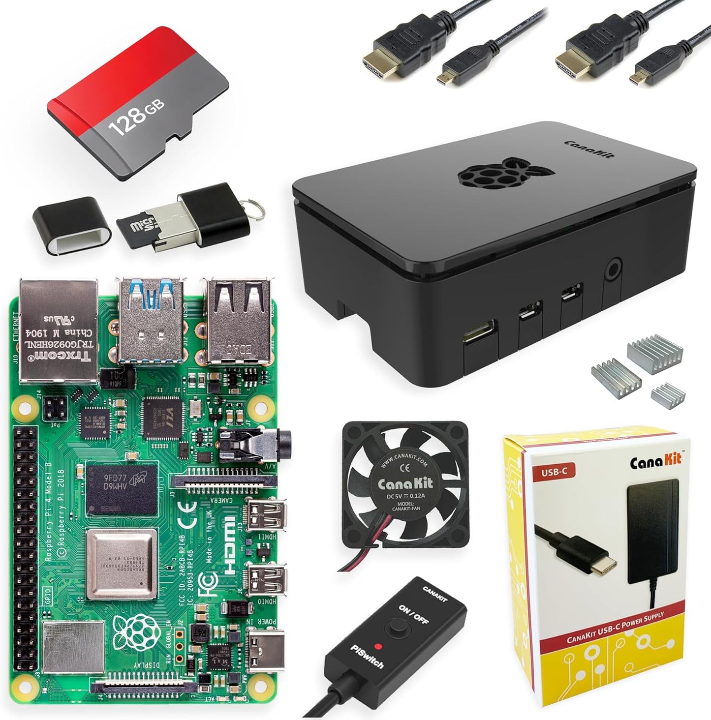 Raspberry Pi 4 Extreme Kit with 8GB RAM and 128GB Storage