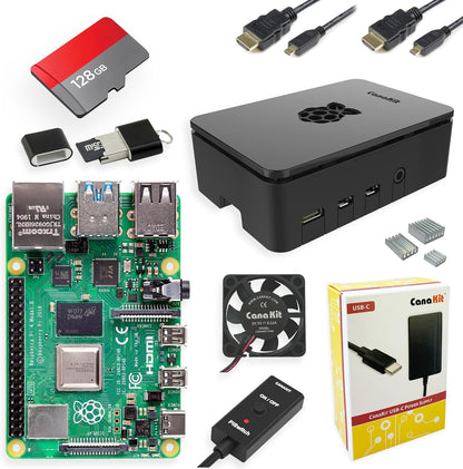 Raspberry Pi 4 Extreme Kit with 8GB RAM and 128GB Storage