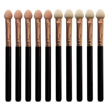 Professional Makeup Brush Set for Women, 10-Piece Double-Sided Reusable Sponge Eyeshadow Applicators