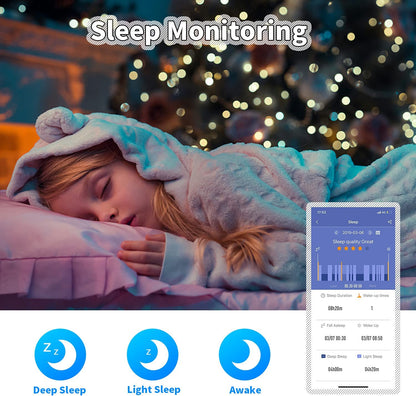 Children's Fitness Tracker Watch - IP68 Waterproof Smartwatch with Pedometer, Stopwatch, and 11 Sports Modes for Ages 6-16