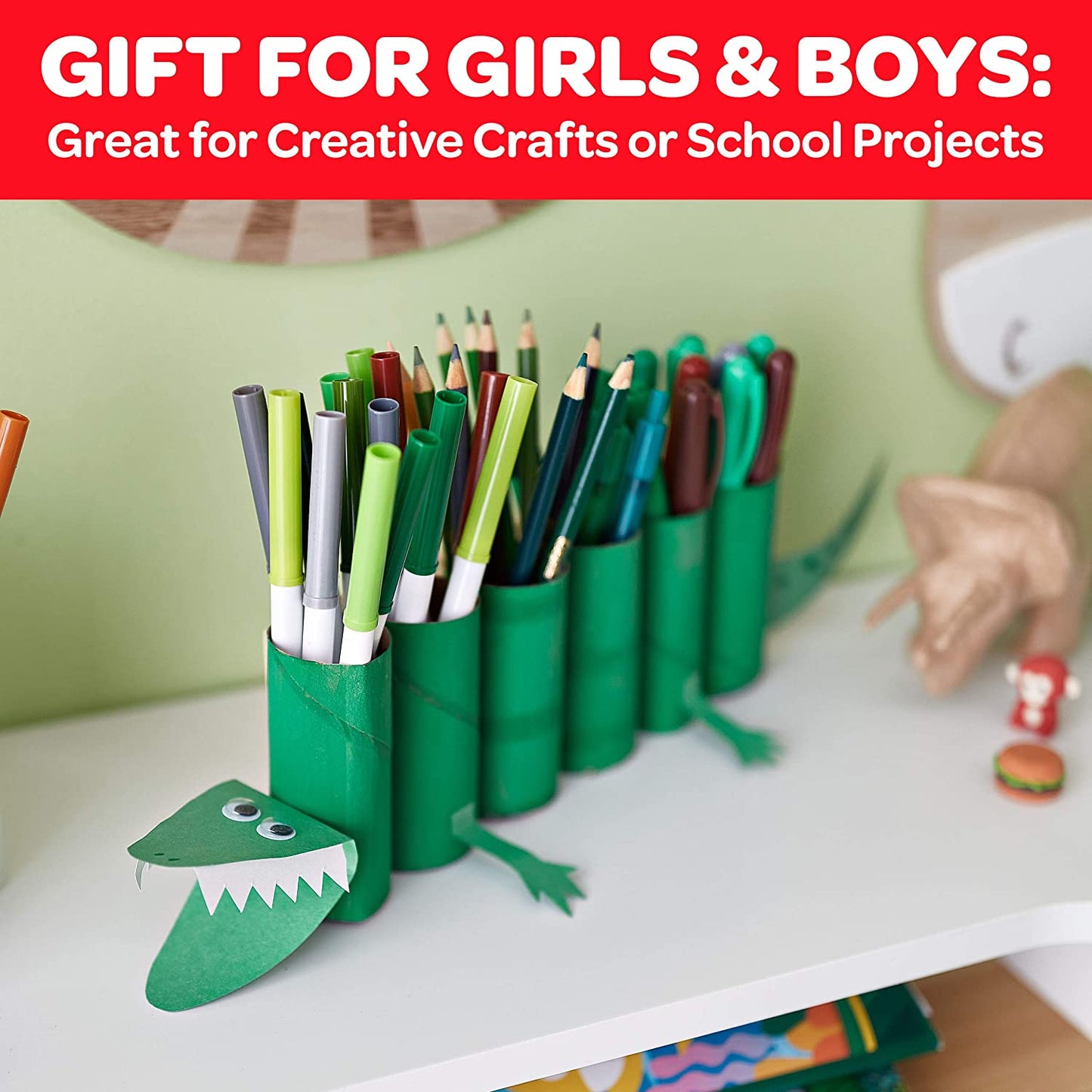 Deluxe Art Set with Easel for Children, 85-Piece Creative Kit, Ideal Gift for Ages 4-7 [Amazon Exclusive]