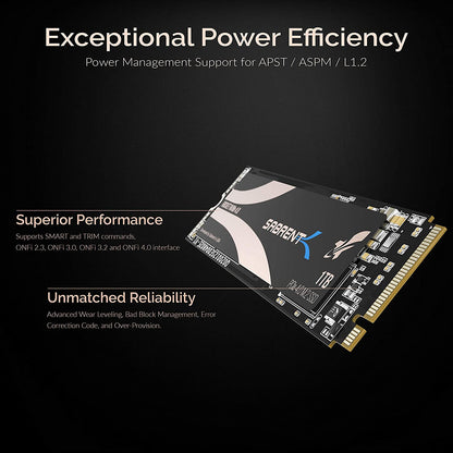 1TB Rocket NVMe PCIe 4.0 M.2 2280 Internal SSD - Maximum Performance Solid State Drive (Latest Version) (SB-Rocket-NVMe4-1TB)