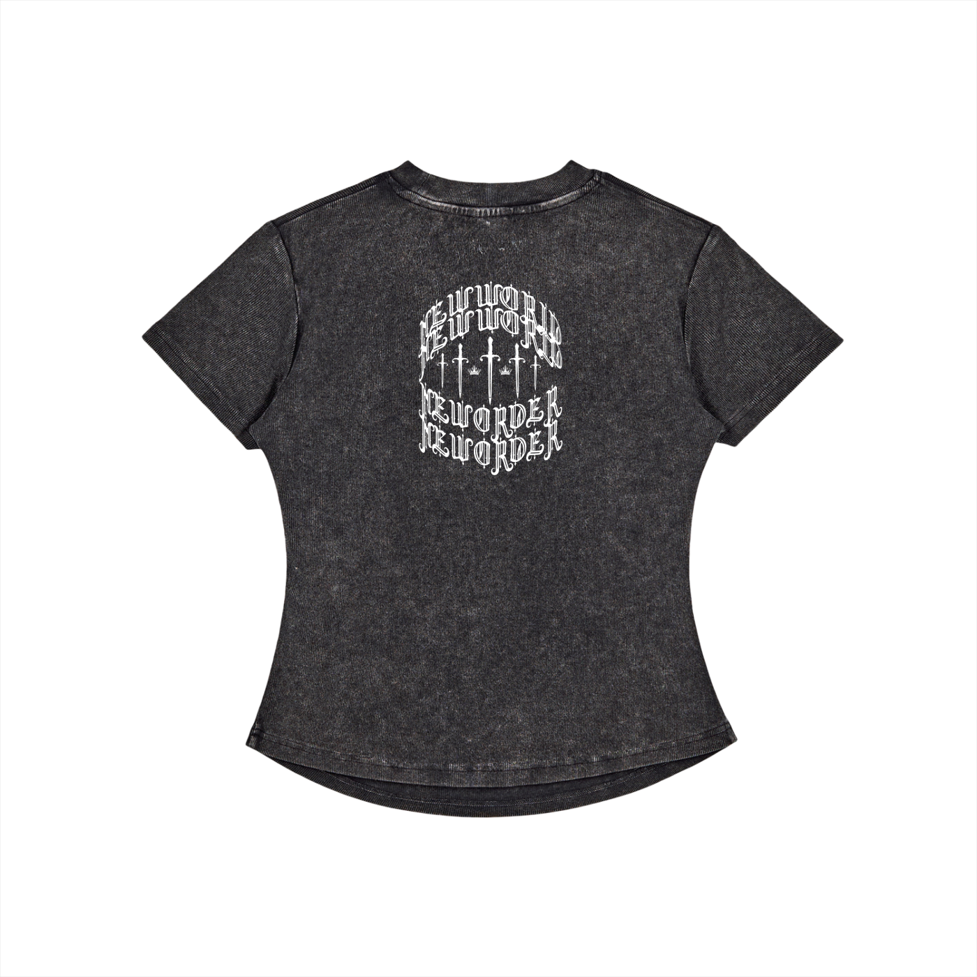 Vintage Washed Bodycon Cotton T-Shirt