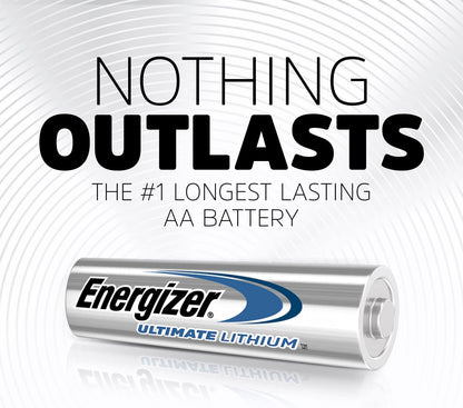 Ultimate Lithium AA Batteries - 8 Count, 1.5V Double A Batteries