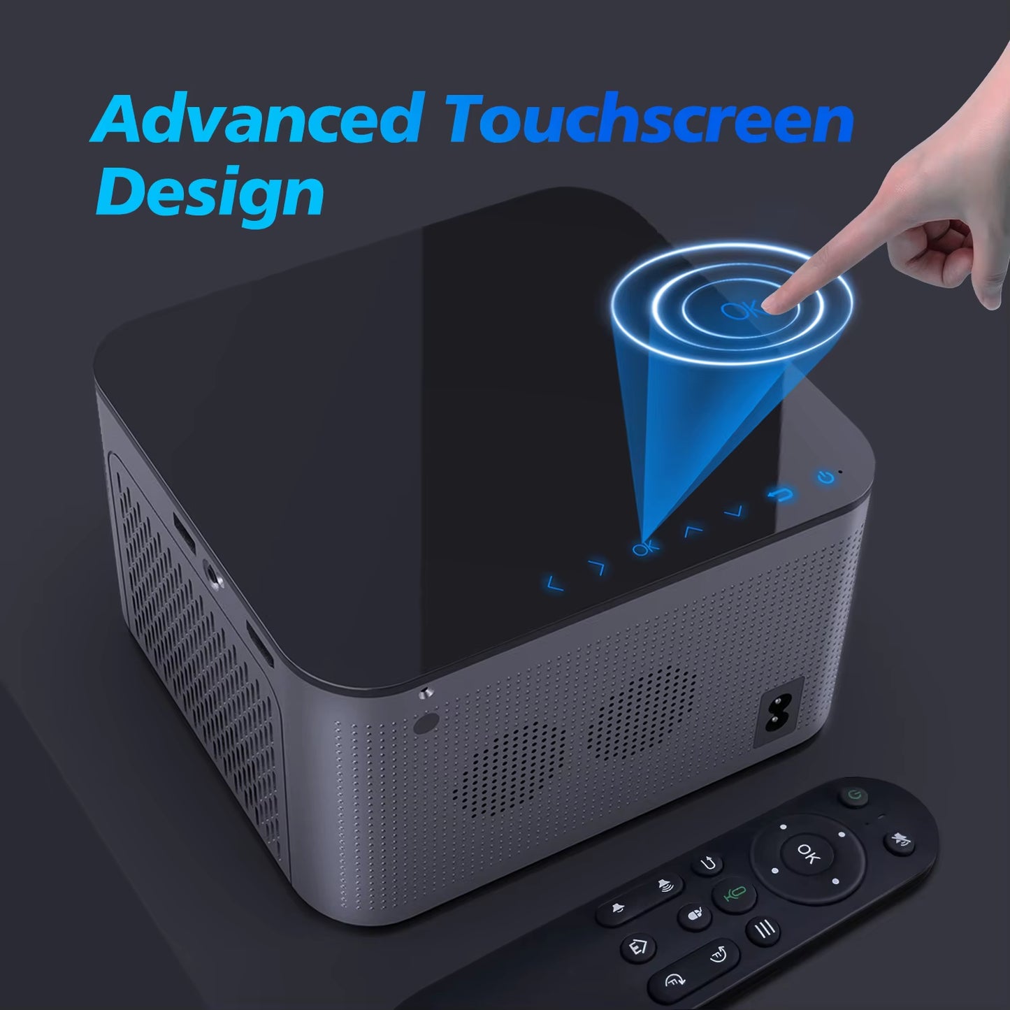 Transform Your Home Entertainment with the Android 11 4K Smart Projector - Stunning 580 ANSI Lumens Brightness, Voice Control & WiFi6 Connectivity