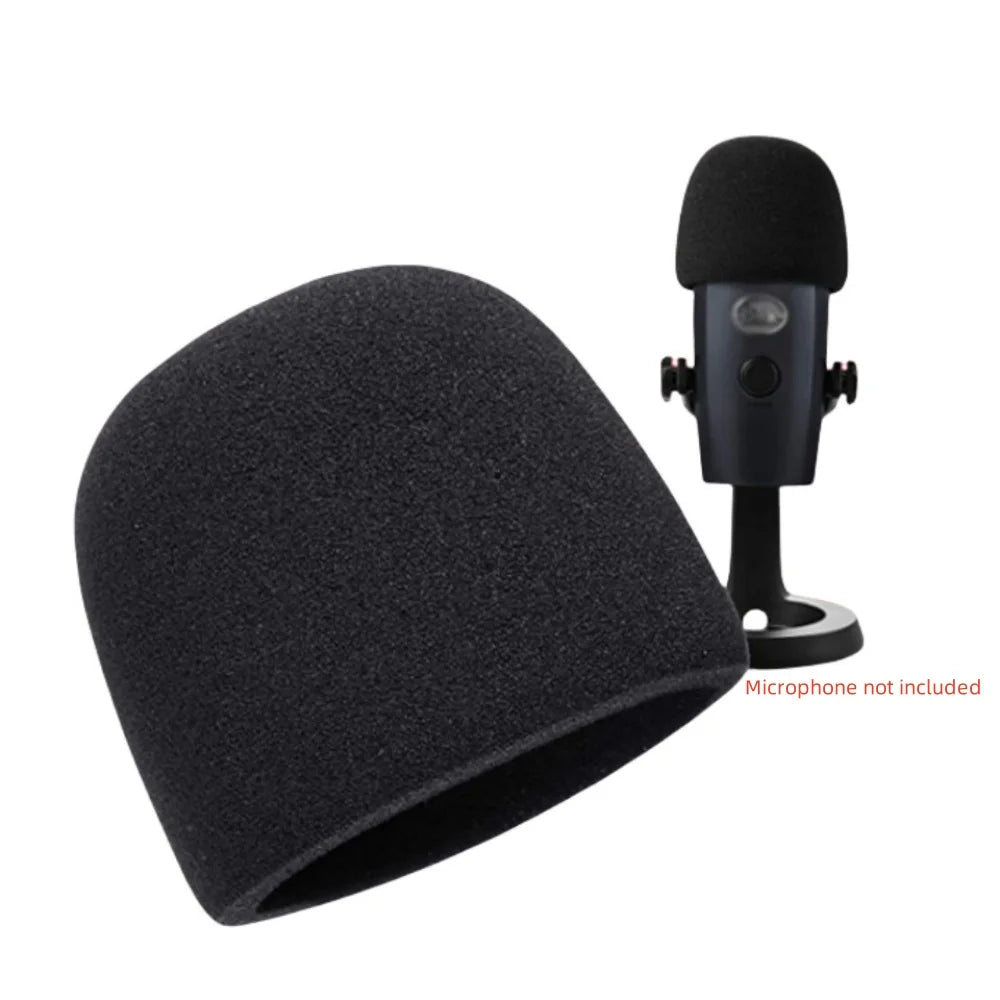 Professional Foam Windscreen Cover for Blue Yeti Condenser Microphone - Pop Filter and Windshield Accessory