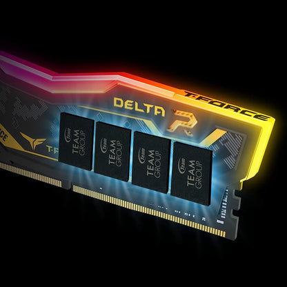 Team Group Delta TUF Gaming RGB 16GB (2x8GB) DDR4 U-DIMM Memory Kit, 3200MHz, PC4-25600, CL16, Non-ECC