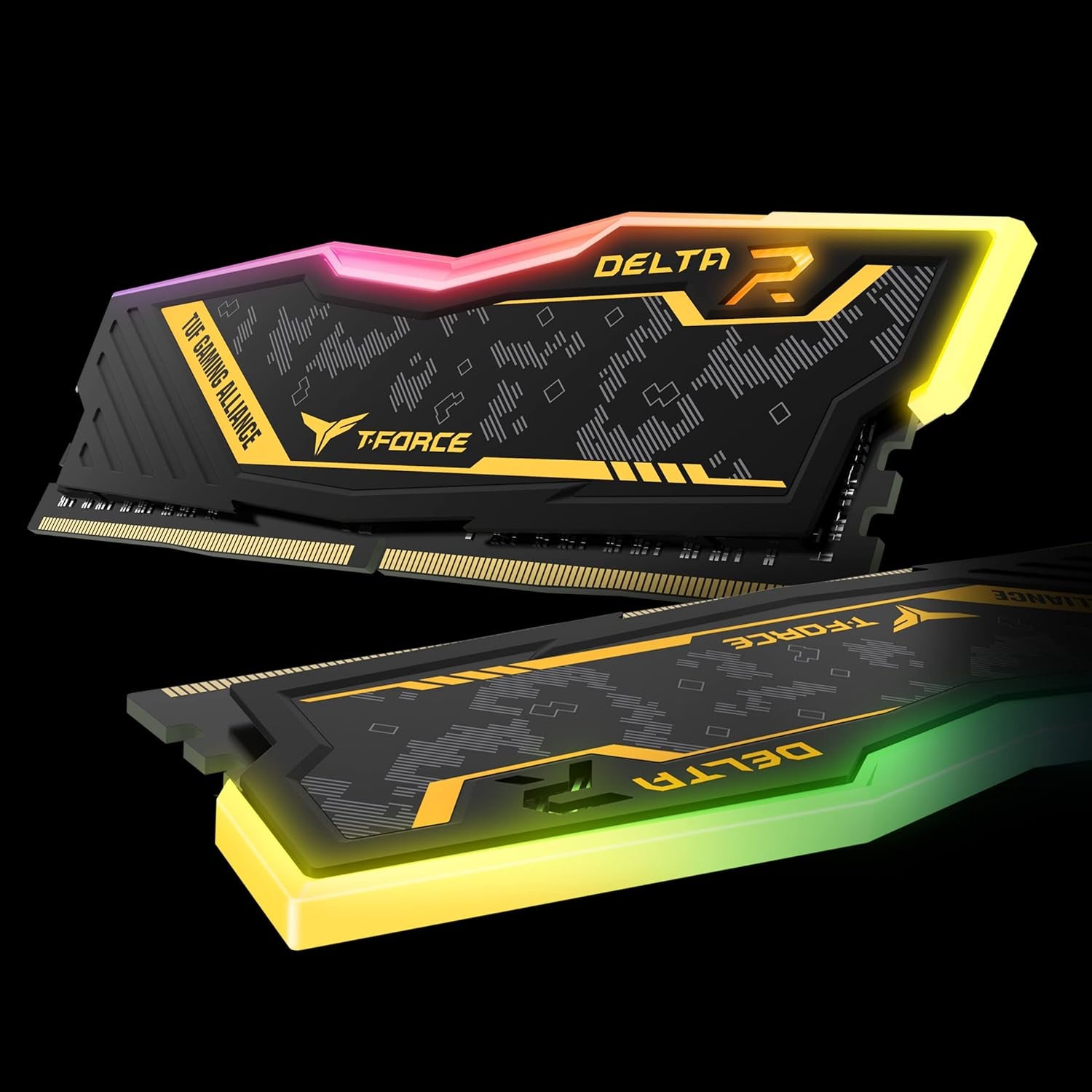 Team Group Delta TUF Gaming RGB 16GB (2x8GB) DDR4 U-DIMM Memory Kit, 3200MHz, PC4-25600, CL16, Non-ECC