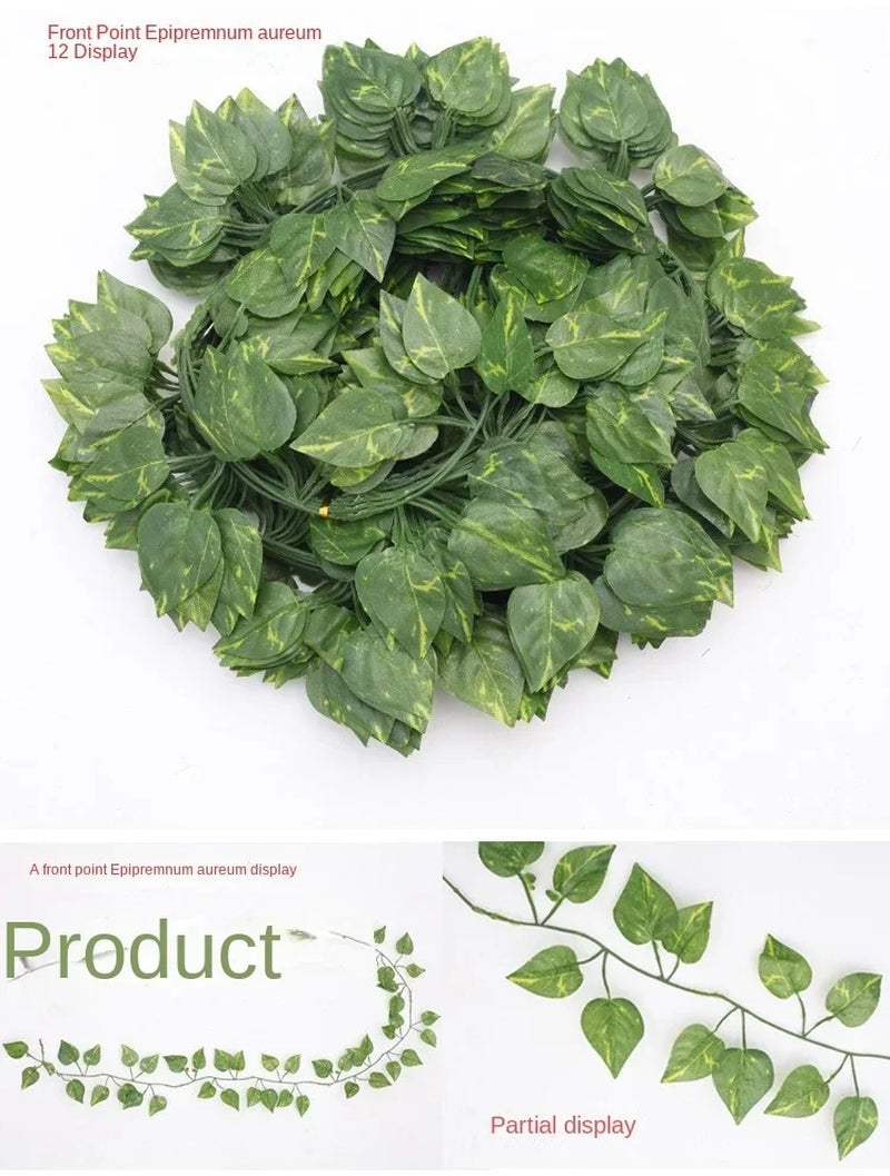 Artificial Green Plants and Rattan Climbing Vines for Wedding and Home Decor