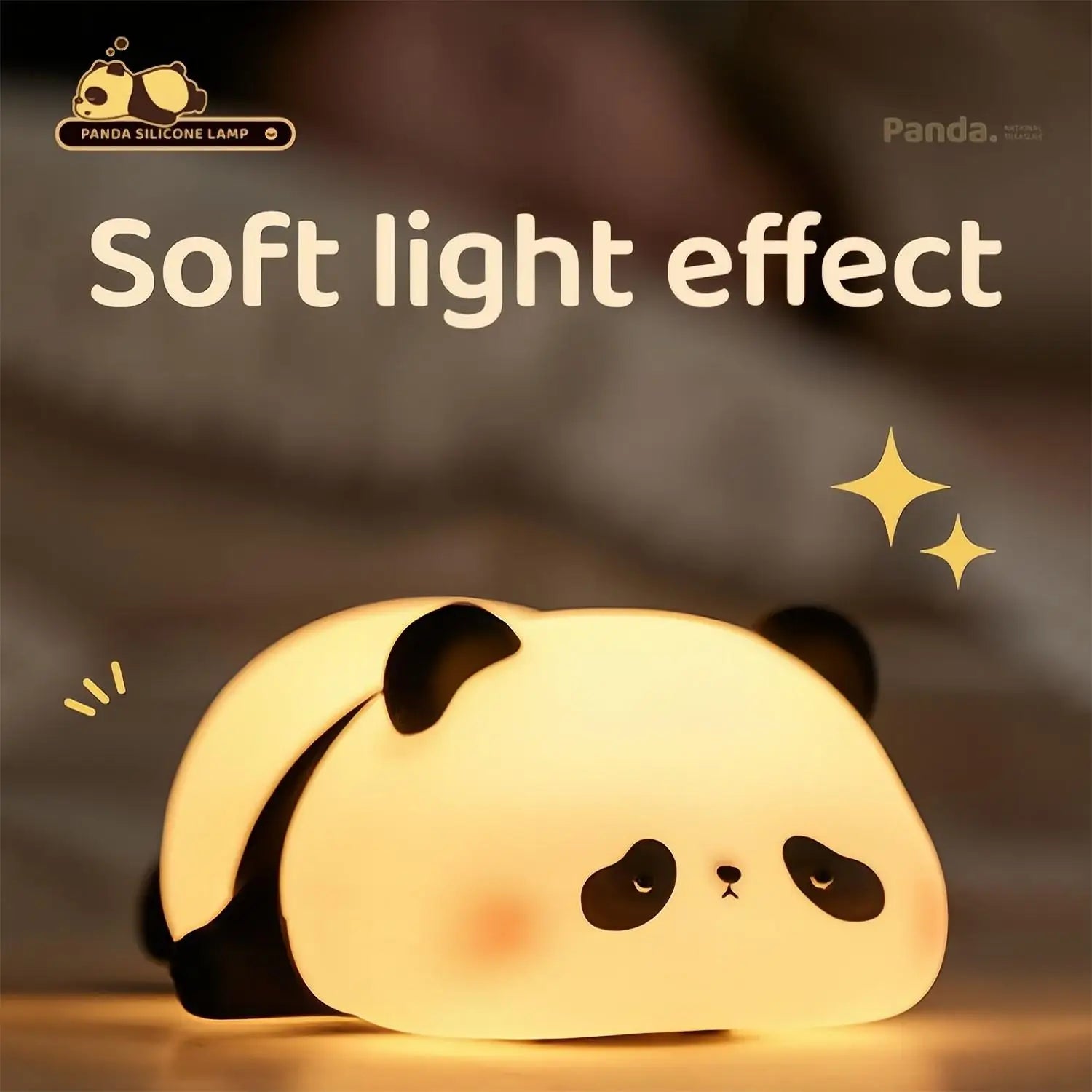 Adorable LED Night Lights - Cute Sheep, Panda, and Rabbit Silicone Lamps for Kids - USB Rechargeable Bedside Decor & Perfect Birthday Gift