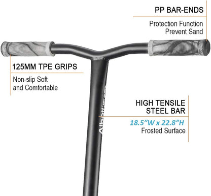 Pro Scooters Freestyle Trick Scooter - 110mm Aluminum Core Wheels & ABEC-9 Bearings for Beginners, Suitable for Ages 8 and Up, Ideal for Boys, Girls, Teens, and Adults