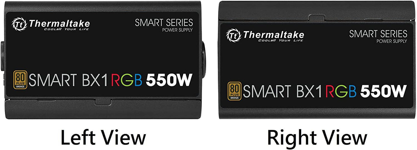 Smart BX1 RGB 550W 80+ Bronze Non-Modular Power Supply - SLI/Crossfire-Compatible, Haswell Ready, ATX12V V2.31 / EPS 12V, 5-Year Warranty