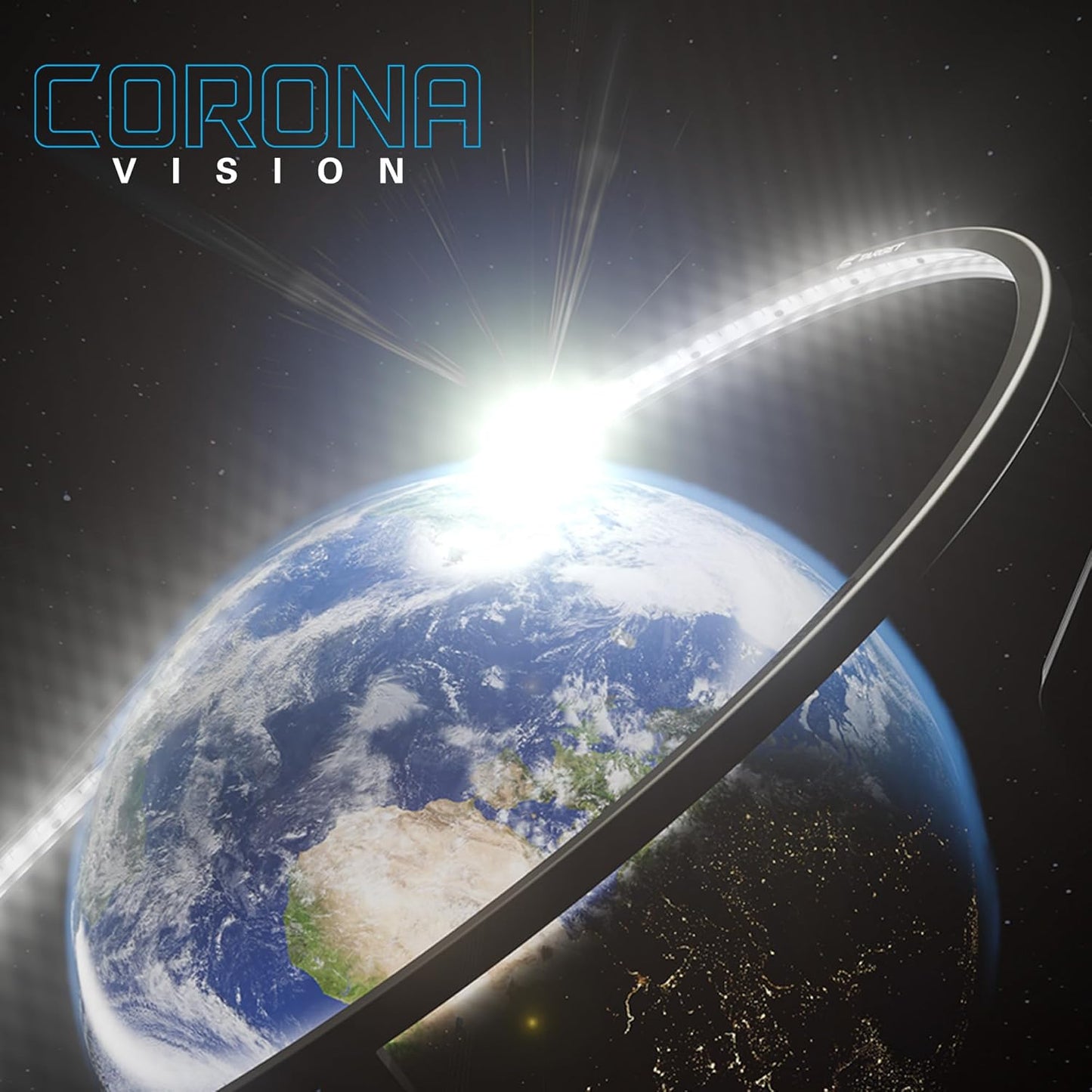 Corona Vision Dartboard Lighting System with Black Frame and White LED Surround Ring Light - Magnetic Feet for Shadow Elimination - Professional Darts Accessories