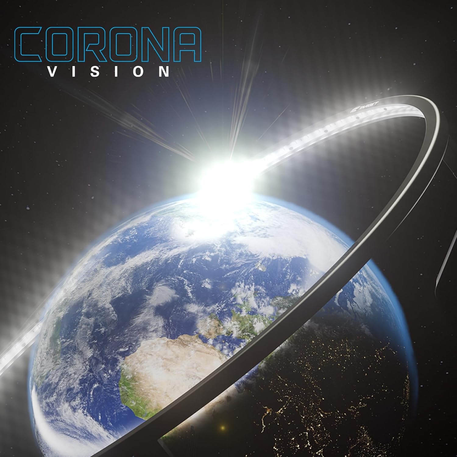 Corona Vision Dartboard Lighting System with Black Frame and White LED Surround Ring Light - Magnetic Feet for Shadow Elimination - Professional Darts Accessories