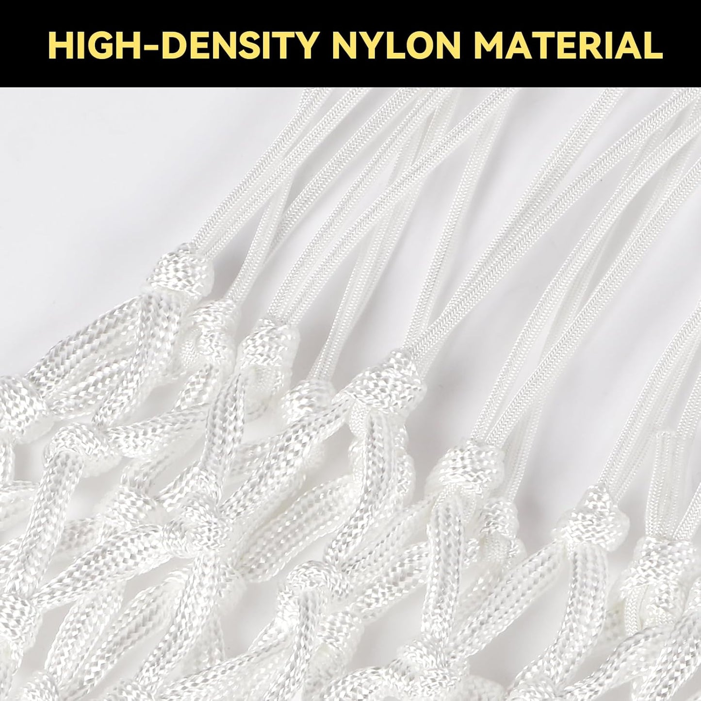 Premium Quality Heavy-Duty Basketball Net Replacement - All-Weather Anti-Whip Design, Compatible with Standard Indoor and Outdoor 12-Loop Rims
