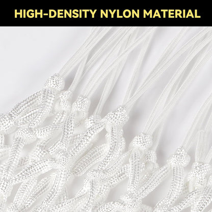 Premium Quality Heavy-Duty Basketball Net Replacement - All-Weather Anti-Whip Design, Compatible with Standard Indoor and Outdoor 12-Loop Rims