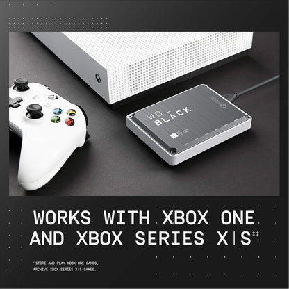 4TB Portable External Hard Drive for Xbox P10 Game Drive - Includes 1-Month Xbox Game Pass - Model BA5G0040BBK-WESN