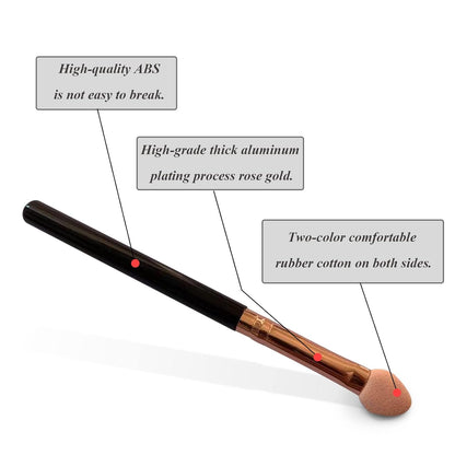 Professional Makeup Brush Set for Women, 10-Piece Double-Sided Reusable Sponge Eyeshadow Applicators