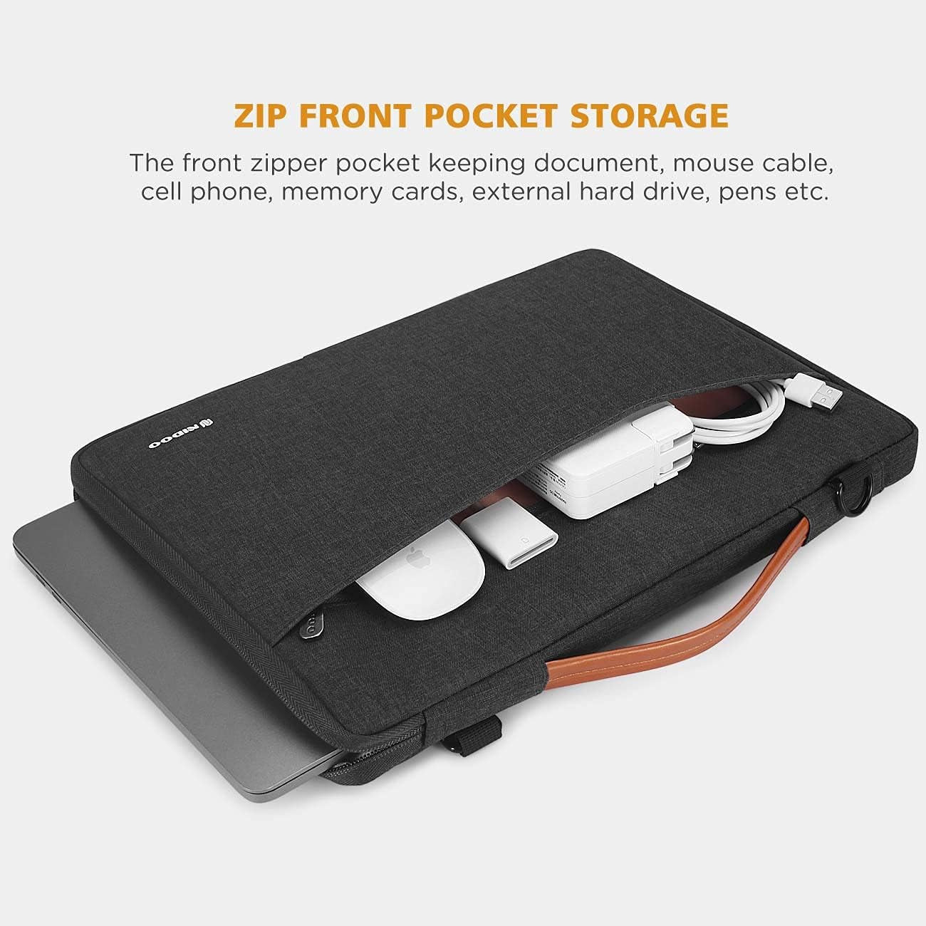 17.3-Inch Water-Resistant Laptop Sleeve and Shoulder Bag for Gaming and Professional Notebooks