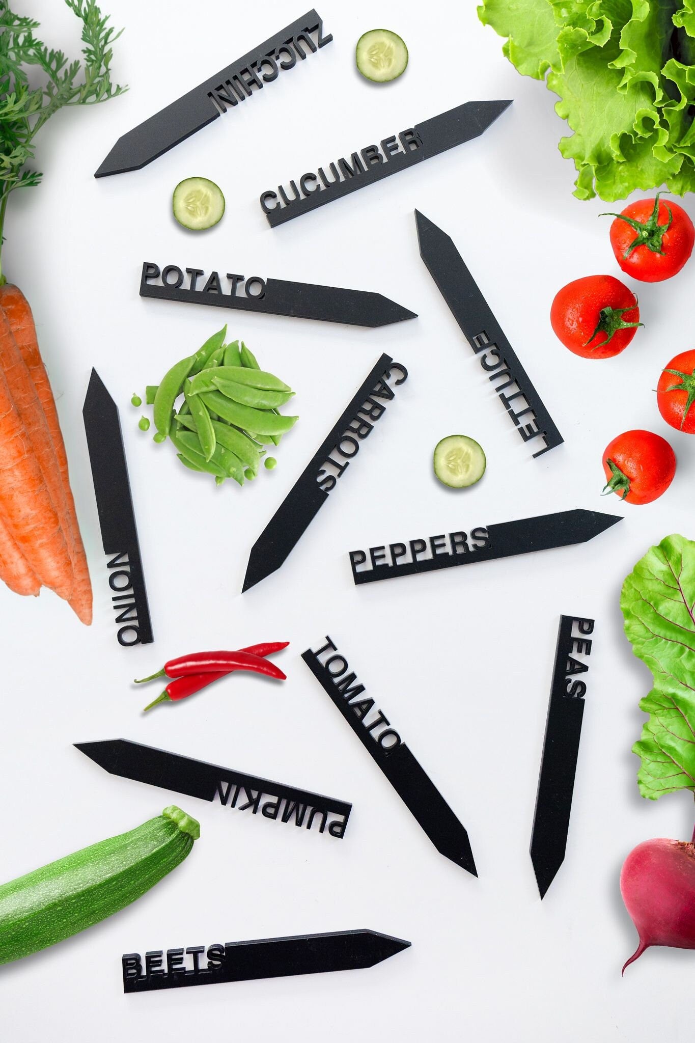 Garden Stakes for Vegetables | Ideal Gifts for Gardeners | Decorative Garden Markers | Thoughtful Mother's Day Gift