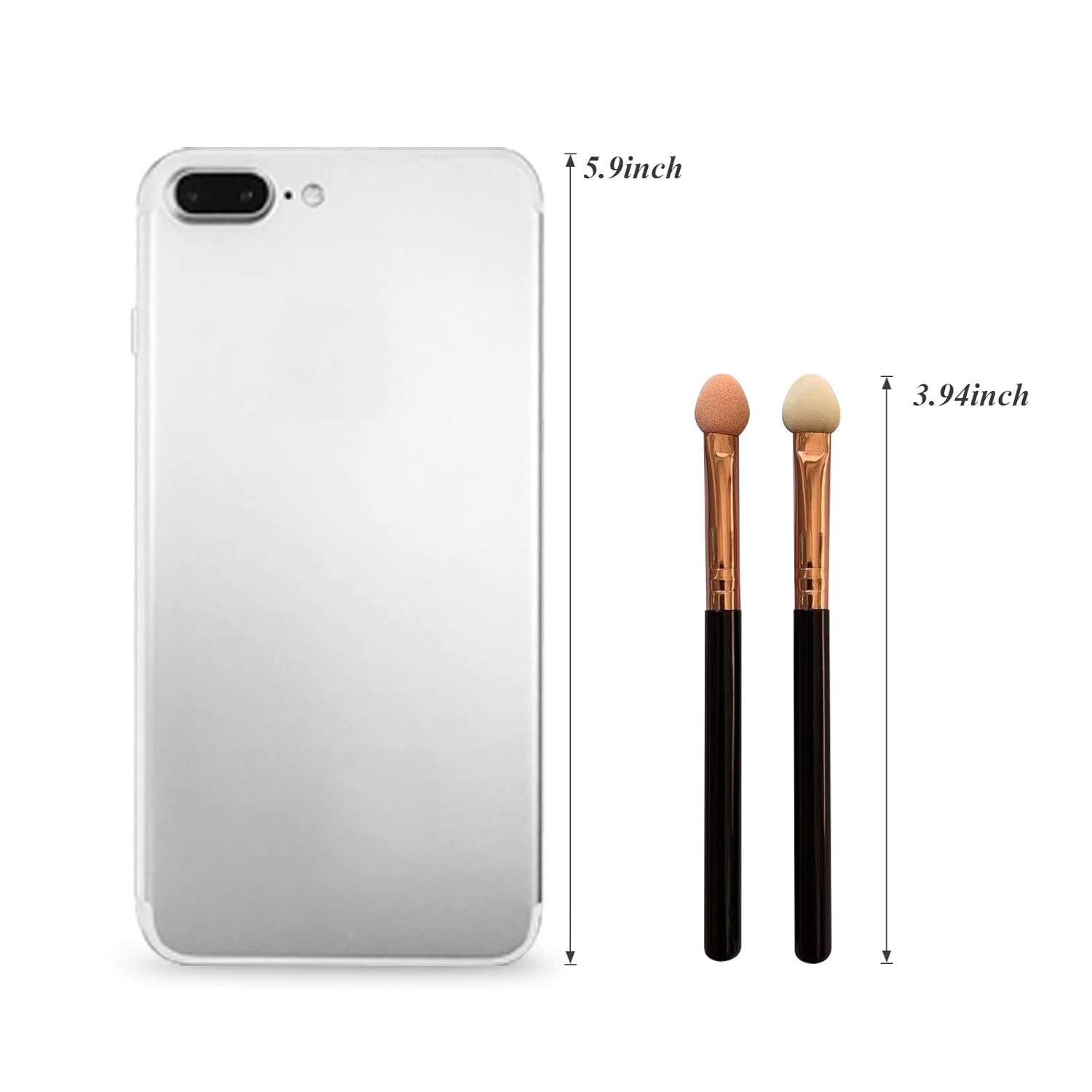 Professional Makeup Brush Set for Women, 10-Piece Double-Sided Reusable Sponge Eyeshadow Applicators