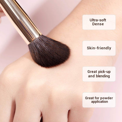 Professional 25-Piece Makeup Brush Set with Labeled Brushes for Powder, Foundation, Eyeshadow, Blending, Concealer, Blush, and Highlight - T280